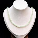 ショッピング天然石 PROME 天然石【一点物】高品質・グリーンムーンストーン・4.5-5mm・スリランカ産・ネックレス・(チェーン長さ：約40cm＋アジャスター5cm)・v70985