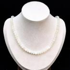 ショッピング天然石 PROME 天然石【一点物】高品質・ホワイトムーンストーン・4.5-5mm・スリランカ産・ネックレス・(チェーン長さ：約40cm＋アジャスター5cm)・v70995