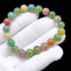ショッピング恋愛 PROME 天然石【一点物】高品質・モスアゲート・苔瑪瑙・コケメノウ・インド産・ブレスレット・v71214
