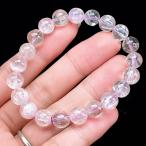 PROME 天然石【一点物】厳選グレード・宝石質・透明感・クンツァイト・ピンクスポデューメン・ブラジル産・9月誕生石・ブレスレット・v71564