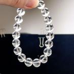 PROME 天然石【一点物】厳選グレード・宝石質・完全無欠晶・クォーツ・水晶・ブラジル産・ブレスレット・v71583