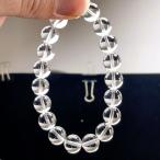 PROME 天然石【一点物】厳選グレード・宝石質・完全無欠晶・クォーツ・水晶・ブラジル産・ブレスレット・v71590