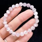 PROME 天然石【一点物】厳選グレード・宝石質・透明感・クンツァイト・ピンクスポデューメン・ブラジル産・9月誕生石・ブレスレット・v72623