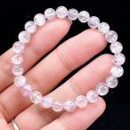 PROME 天然石【一点物】厳選グレード・宝石質・透明感・クンツァイト・ピンクスポデューメン・ブラジル産・9月誕生石・ブレスレット・v72630