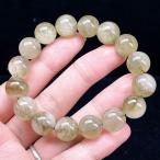 PROME 天然石【一点物】高品質・激レア隕石・黒いインクリュージョン・ブラックリビアングラス・クリストバライト入り・ブレスレット・v72633