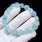 PROME 天然石【一点物】高品質・ブルートパーズ・スイストパーズ・スカイブルートパーズ・スリランカ産・ブレスレット・v72639