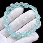 PROME 天然石【一点物】高品質・ブルートパーズ・スイストパーズ・スカイブルートパーズ・スリランカ産・ブレスレット・v72646