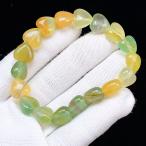 PROME 天然石【一点物】特別仕様品・バイカラーフローライト・アメリカ産・ ブレスレット・v72864
