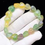 PROME 天然石【一点物】特別仕様品・バイカラーフローライト・アメリカ産・ ブレスレット・v72875