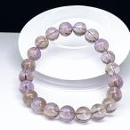 PROME 天然石【一点物】高品質・深色ナチュラルアメトリン・天然色原鉱希少／再入荷困難（人工処理なし）・ブラジル産・ブレスレット・v74088