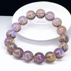 PROME 天然石【一点物】高品質・深色ナチュラルアメトリン・天然色原鉱希少／再入荷困難（人工処理なし）・ブラジル産・ブレスレット・v74090