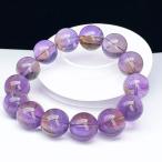 PROME 天然石【一点物】高品質・深色ナチュラルアメトリン・天然色原鉱希少／再入荷困難（人工処理なし）・ブラジル産・ブレスレット・v74154