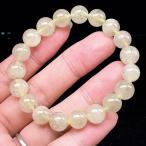 PROME 天然石【一点物】高品質・リビアングラス（希少・クリストバライト内包）・リビア砂漠産・ブレスレット・v74196