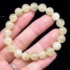 PROME 天然石【一点物】高品質・リビアングラス（希少・クリストバライト内包）・リビア砂漠産・ブレスレット・v74217