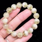 PROME 天然石【一点物】リビアングラス・希少・クリストバライト内包・リビア砂漠産・ブレスレット・v74447