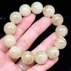 PROME 天然石【一点物】リビアングラス・希少・クリストバライト内包・リビア砂漠産・ブレスレット・v74473