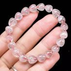 PROME 天然石【一点物】特別仕様品・イチゴ型・入荷困難・レピドクロサイトインクォーツ・ファイヤークォーツ・ブラジル産・ブレスレット v74908