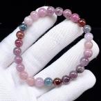 PROME 天然石【一点物】高品質・マルチカラースピネル・ミックススピネル・スリランカ産・8月誕生石・ブレスレットv74988