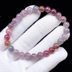 PROME 天然石【一点物】高品質・マルチカラースピネル・ミックススピネル・スリランカ産・8月誕生石・ブレスレットv74992