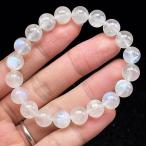 PROME 天然石【一点物】ブルームーンストーン・スリランカ産・6月誕生石・ブレスレット・v75227