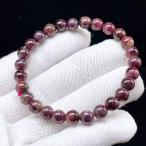PROME 天然石【一点物】高品質・希少色・ 濃いめ・ピンクトルマリン・ブラジル産・ブレスレット・v75415
