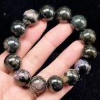 PROME 天然石【一点物】希少鉱・再入荷困難・エジリン共生鉱・チャロアイト・ブラックチャロアイト・ロシア産・ブレスレット・v75544