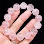 PROME 天然石【一点物】高品質・高透明・ローズクオーツ・ラベンダーピンクローズクオーツ・ パープルローズクオーツ・マダガスカル産・ブレスレット・v75631