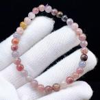 ショッピング天然石 PROME 天然石【一点物】マルチカラースピネル・ミックススピネル・スリランカ産・8月誕生石・ブレスレット・v75939