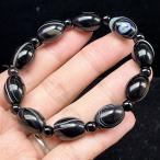 PROME 天然石【一点物】高品質・天眼石・バンデッドアゲート・チベットアゲート・チベット産・ブレスレット・v76043