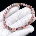 PROME 天然石【一点物】高品質・入荷困難・レピドクロサイトインクォーツ・ファイヤークォーツ・ブラジル産・ブレスレット ・v76056