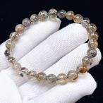 PROME 天然石【一点物】高品質・クリスタルマイカインクォーツ・白雲母内包・アルゼンチン産・ブレスレット V76235