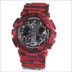 Yahoo! Yahoo!ショッピング(ヤフー ショッピング)腕時計 メンズ Gショック 100型 クォーツ ケース幅50mm ポリウレタンベルト レッド/ブラック色 G-SHOCK 111QGA100CM4A