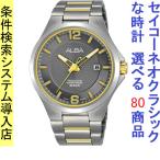 腕時計 メンズ セイコー クォーツ ケース幅40mm クラシック チタンベルト シルバー/ダークグレー色 SEIKO 1211ZAS9G31X1