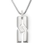 Yahoo! Yahoo!ショッピング(ヤフー ショッピング)ペンダント メンズ グッチ トップ幅0.6cm プレートトップ 四角形 18金ホワイトゴールド GUCCI 3111373532J85009000