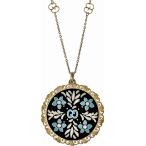 ペンダント レディース グッチ トップ幅3.2cm サークルトップ 円形 18金ゴールド GUCCI ...