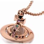 Yahoo! Yahoo!ショッピング(ヤフー ショッピング)ペンダント レディース ヴィヴィアンウエストウッド トップ幅2.4cm タイニーオーブ 衛星 ジルコニア 真鍮ローズゴールド Vivienne Westwood 331863020097G002