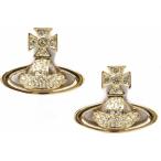 Yahoo! Yahoo!ショッピング(ヤフー ショッピング)ピアス レディース ヴィヴィアンウエストウッド トップ幅1.8cm ソラダバス 衛星 ジルコニア 両耳用 真鍮ゴールド Vivienne Westwood 333862010090R108