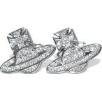 Yahoo! Yahoo!ショッピング(ヤフー ショッピング)ピアス レディース ヴィヴィアンウエストウッド トップ幅1.6cm ロミーナパヴェオーブ 衛星 ジルコニア 両耳用 真鍮シルバー Vivienne Westwood 333862010143W106