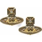 Yahoo! Yahoo!ショッピング(ヤフー ショッピング)ピアス レディース ヴィヴィアンウエストウッド トップ幅1.9cm アレサバスレリーフ 衛星 両耳用 真鍮ゴールド Vivienne Westwood 333862010152R170