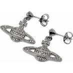 Yahoo! Yahoo!ショッピング(ヤフー ショッピング)ピアス レディース ヴィヴィアンウエストウッド トップ幅2.5cm ミニバス 衛星 ジルコニア 両耳用 真鍮ガンメタリック Vivienne Westwood 333862020025S108
