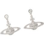 Yahoo! Yahoo!ショッピング(ヤフー ショッピング)ピアス レディース ヴィヴィアンウエストウッド トップ幅2.5cm ミニバス 衛星 ジルコニア 両耳用 真鍮シルバー Vivienne Westwood 333862020025W110