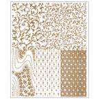  транскрипция бумага ( золотой ).& мир вкус 140×180mm