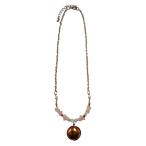 [ натуральный камень ] 7 сокровищ материалы / подвеска P-20 круг ... розовый кварц рамка-оправа имеется 40cm tail есть na ska n* время ограничено 2026 год 2 месяц ~4 месяц 