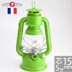 国内未発売 ラスト1個 ギルアードGUILLOUARD 若草スズメッキ+塗装ハリケーンランタンLUCIOLEルシオール(蛍)ライトグリーン フランス製AEL100-LGR
