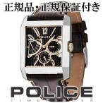 POLICE 腕時計 メンズ ブランド ポリス キングスアベニュー ブラック ゴールド 革ベルト メンズ腕時計 POLICE 爆買