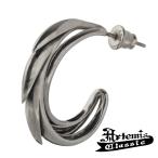 Yahoo! Yahoo!ショッピング(ヤフー ショッピング)アルテミスクラシック ピアス メンズ ブランド 螺旋フープ エッジ ハーフフープ シルバー 片耳 おしゃれ Artemis Classic