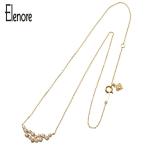 Elenore Jewelry スパークリングネックレス エレノアジュエリー ネックレス チェーン付き シルバー925 金色 トパーズ ホワイトトパーズ 爆買