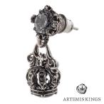 Yahoo! Yahoo!ショッピング(ヤフー ショッピング)アルテミスキングス ノーブル クラウン ピアス 1P 片耳用 シルバーピアス 耳飾り メンズ 男性 王冠 ジルコニア ドロップピアス スタッド