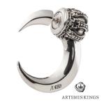 Yahoo! Yahoo!ショッピング(ヤフー ショッピング)アルテミスキングス クレセント ムーン ピアス 1P 片耳用 スタッドピアス シルバーピアス 耳飾り メンズ 男性 王冠 三日月 月 スタッズ