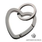 アルテミスキングス ラージハートカラビナキーリング カラビナ キーリング キーホルダー ハート バッグチャーム ステンレス ラージ 爆買